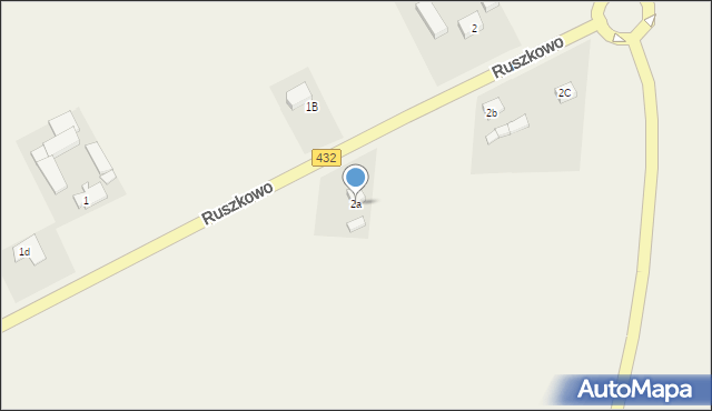 Ruszkowo, Ruszkowo, 2a, mapa Ruszkowo