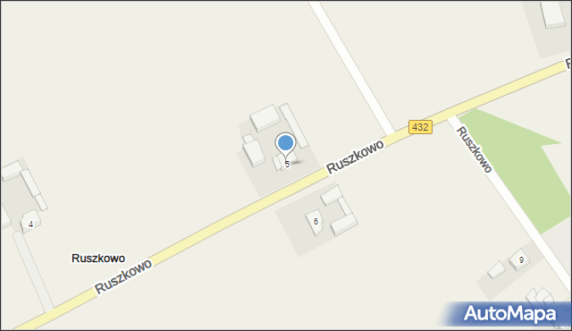 Ruszkowo, Ruszkowo, 5, mapa Ruszkowo