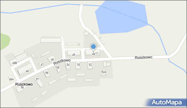 Ruszkowo, Ruszkowo, 44, mapa Ruszkowo