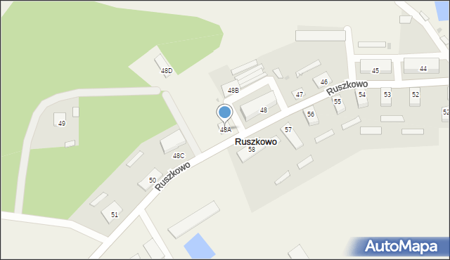 Ruszkowo, Ruszkowo, 48A, mapa Ruszkowo