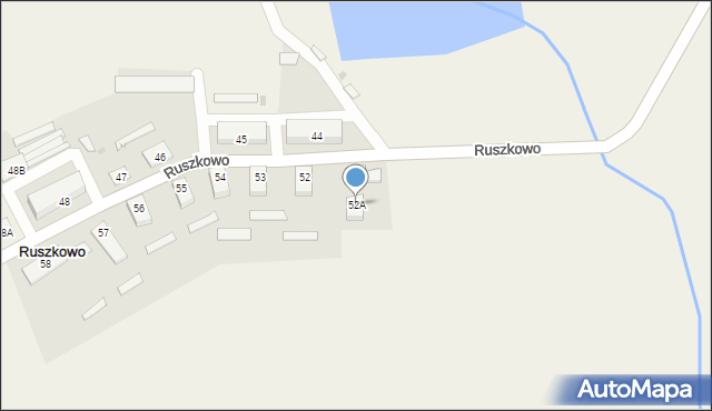 Ruszkowo, Ruszkowo, 52A, mapa Ruszkowo