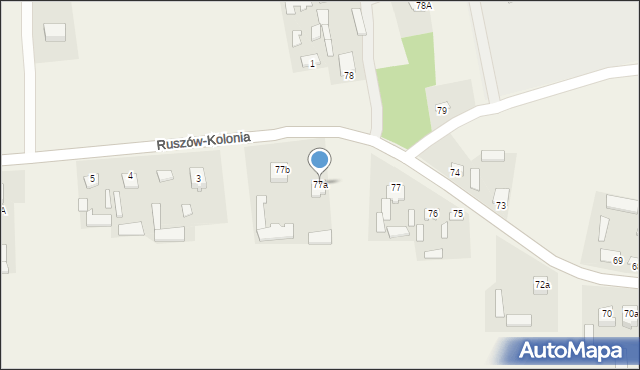 Ruszów, Ruszów, 77a, mapa Ruszów