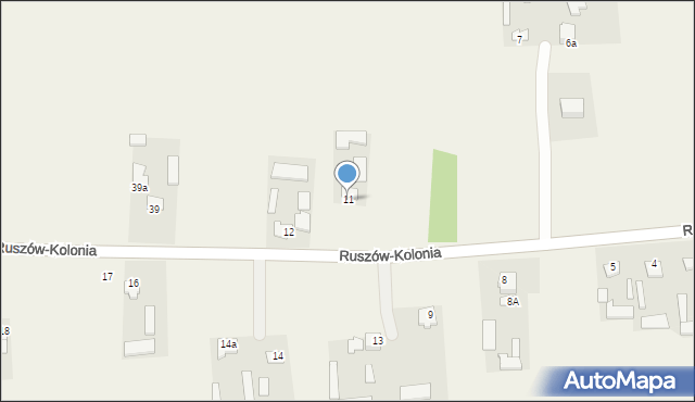 Ruszów-Kolonia, Ruszów-Kolonia, 11, mapa Ruszów-Kolonia