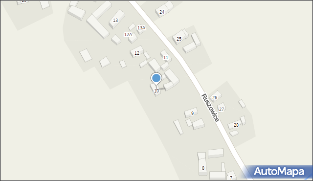 Ruszowice, Ruszowice, 10, mapa Ruszowice