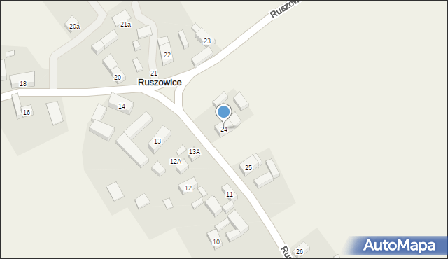 Ruszowice, Ruszowice, 24, mapa Ruszowice