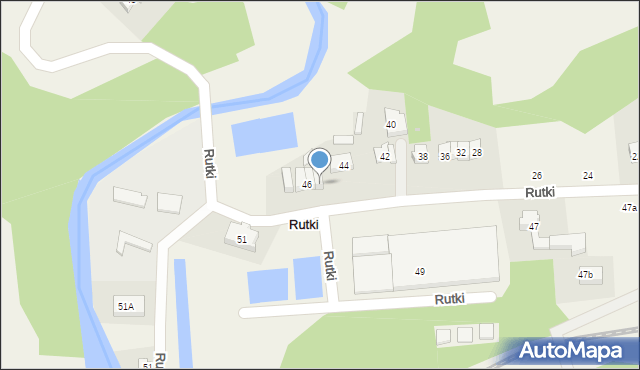 Rutki, Rutki, 46A, mapa Rutki