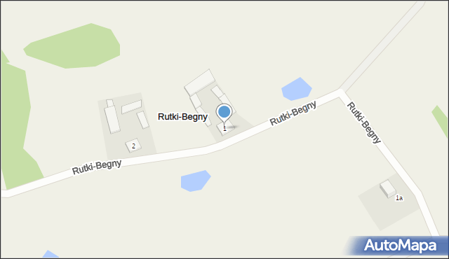 Rutki-Begny, Rutki-Begny, 1, mapa Rutki-Begny