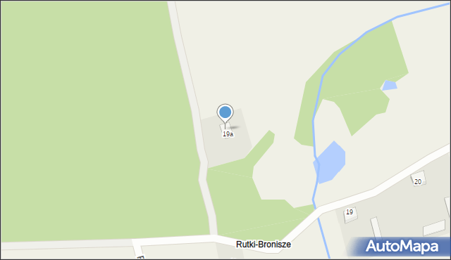 Rutki-Borki, Rutki-Bronisze, 19a, mapa Rutki-Borki