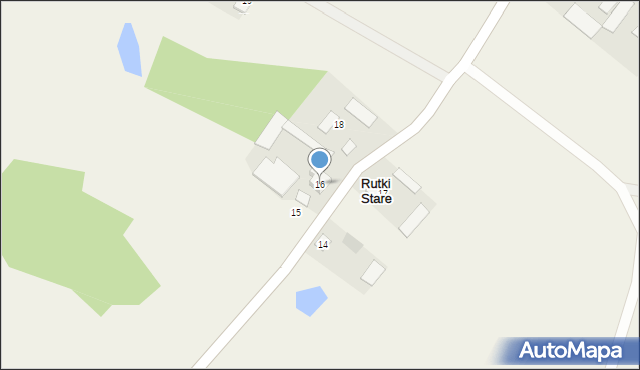 Rutki Stare, Rutki Stare, 16, mapa Rutki Stare