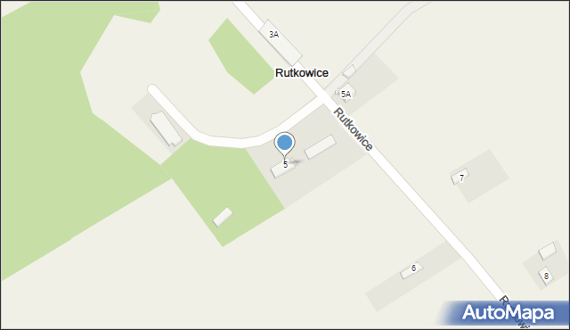 Rutkowice, Rutkowice, 5, mapa Rutkowice