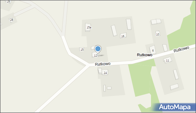 Rutkowo, Rutkowo, 12/1, mapa Rutkowo