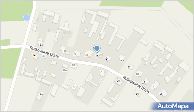 Rutkowskie Duże, Rutkowskie Duże, 25, mapa Rutkowskie Duże