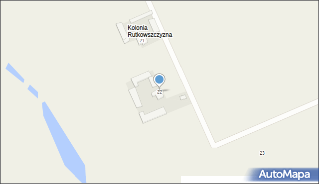 Rutkowszczyzna, Rutkowszczyzna, 22, mapa Rutkowszczyzna