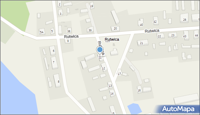 Rutwica, Rutwica, 11, mapa Rutwica