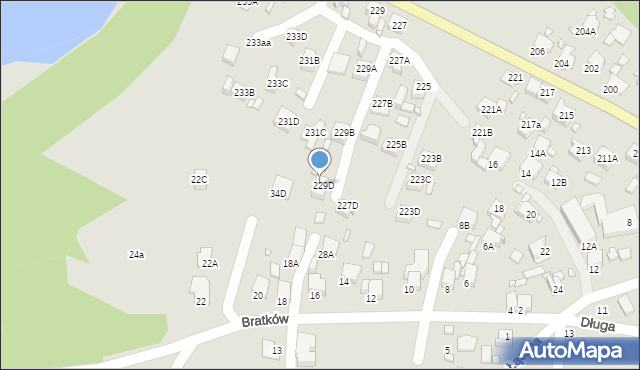 Rybnik, Rudzka, 229C, mapa Rybnika