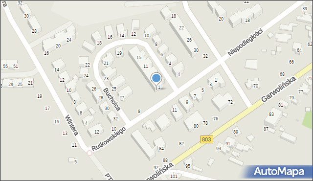 Siedlce, Rutkowskiego Stanisława, 6, mapa Siedlce