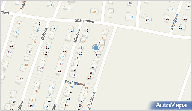 Siemianice, Rumiankowa, 9, mapa Siemianice