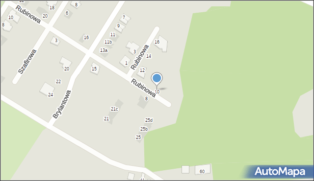 Siemianowice Śląskie, Rubinowa, 10, mapa Siemianowice Śląskie