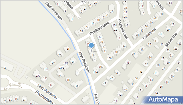 Skórzewo, Runa Leśnego, 9, mapa Skórzewo