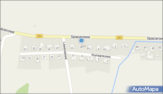 Śmiłowo, Rumiankowa, 10, mapa Śmiłowo