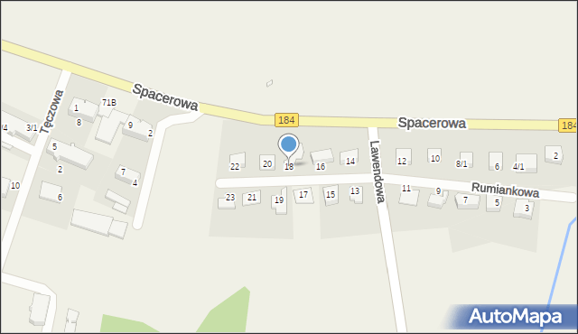 Śmiłowo, Rumiankowa, 18, mapa Śmiłowo