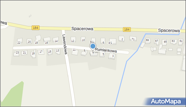 Śmiłowo, Rumiankowa, 7, mapa Śmiłowo