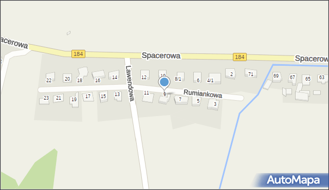 Śmiłowo, Rumiankowa, 9, mapa Śmiłowo