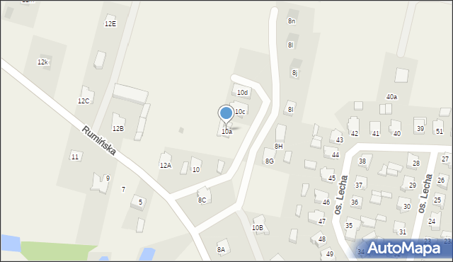Stare Miasto, Rumińska, 10a, mapa Stare Miasto