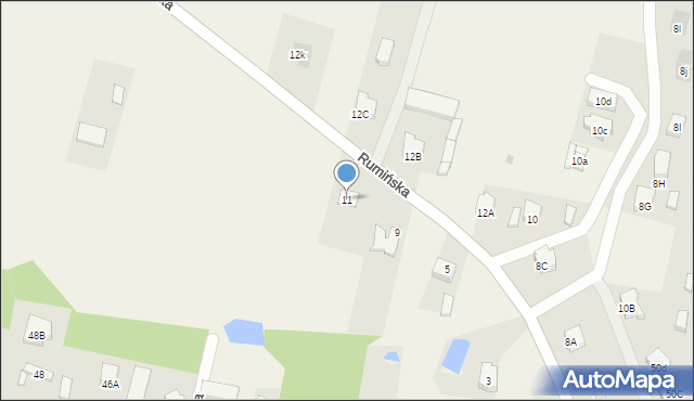 Stare Miasto, Rumińska, 11, mapa Stare Miasto