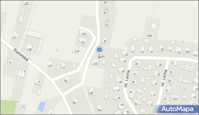 Stare Miasto, Rumińska, 8H, mapa Stare Miasto