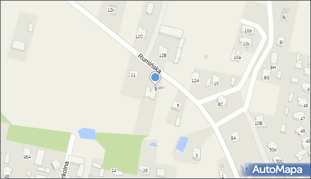 Stare Miasto, Rumińska, 9, mapa Stare Miasto