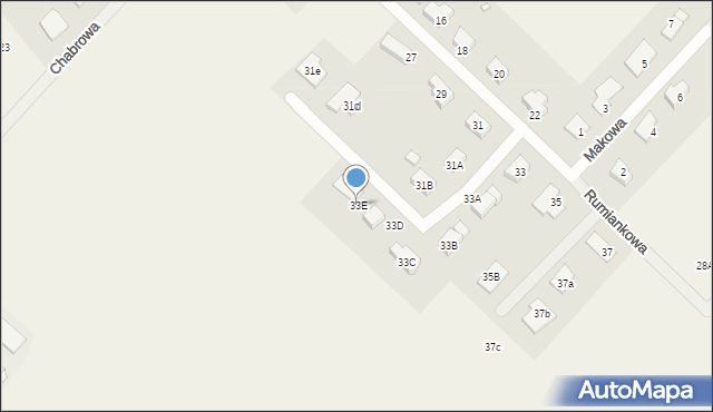 Świdnica, Rumiankowa, 33E, mapa Świdnicy