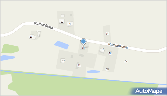 Szczepidło, Rumiankowa, 13, mapa Szczepidło