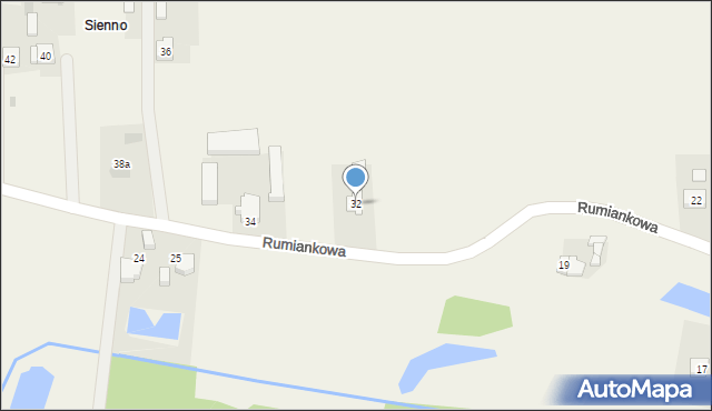 Szczepidło, Rumiankowa, 32, mapa Szczepidło