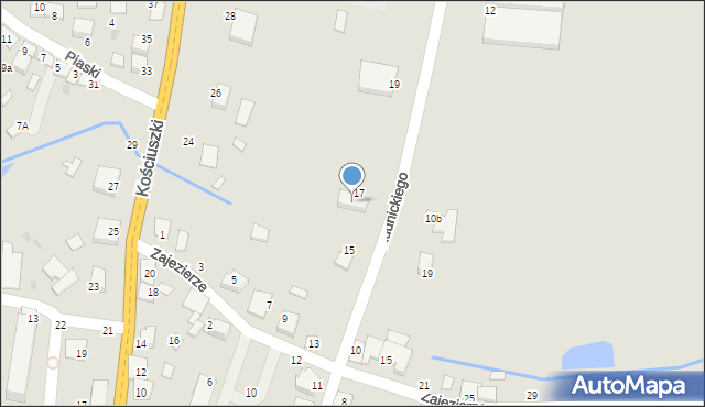 Szczucin, Rudnickiego, 17A, mapa Szczucin