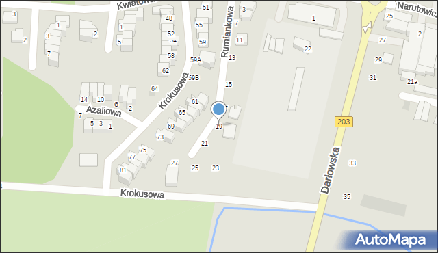 Ustka, Rumiankowa, 19, mapa Ustka