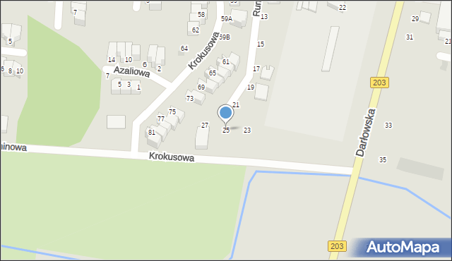 Ustka, Rumiankowa, 25, mapa Ustka