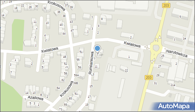 Ustka, Rumiankowa, 5, mapa Ustka