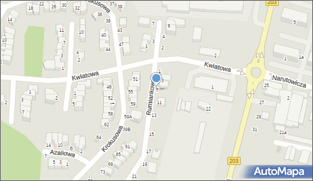 Ustka, Rumiankowa, 7, mapa Ustka