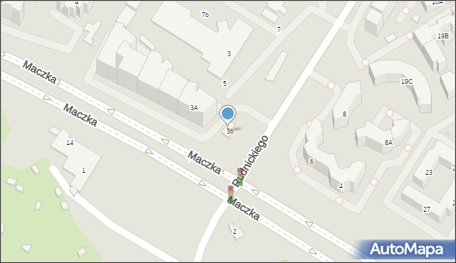 Warszawa, Rudnickiego Klemensa Stanisława, gen., 1, mapa Warszawy