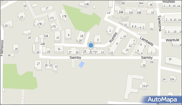 Warszawa, Rumby, 21, mapa Warszawy