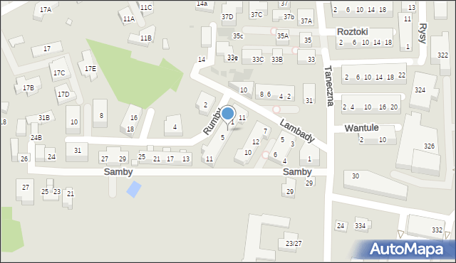 Warszawa, Rumby, 3, mapa Warszawy