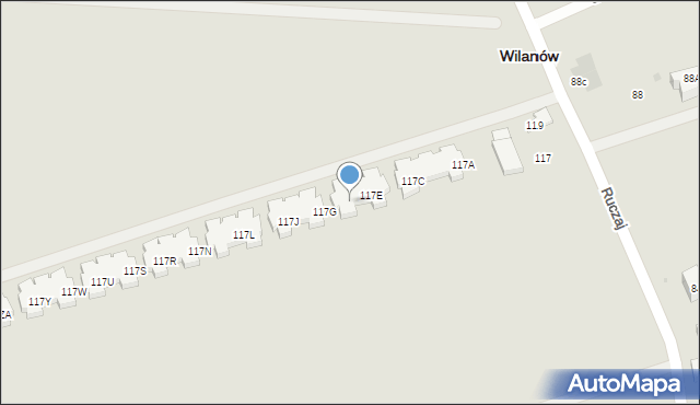 Warszawa, Ruczaj, 117F, mapa Warszawy