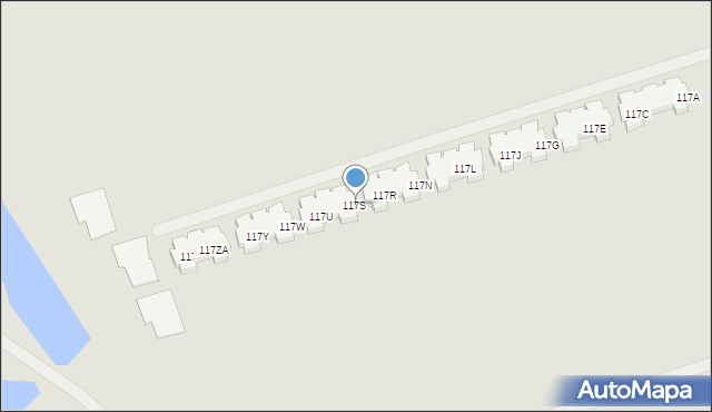 Warszawa, Ruczaj, 117S, mapa Warszawy