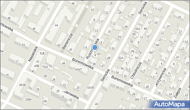 Warszawa, Rusznikarska, 4, mapa Warszawy