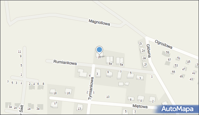 Wojnowice, Rumiankowa, 10, mapa Wojnowice