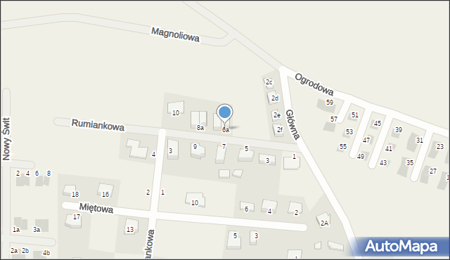 Wojnowice, Rumiankowa, 6a, mapa Wojnowice