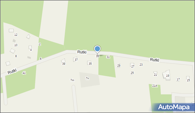 Wola Ducka, Rutki, 33, mapa Wola Ducka