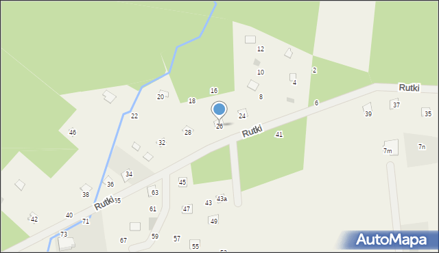 Wola Karczewska, Rutki, 26, mapa Wola Karczewska