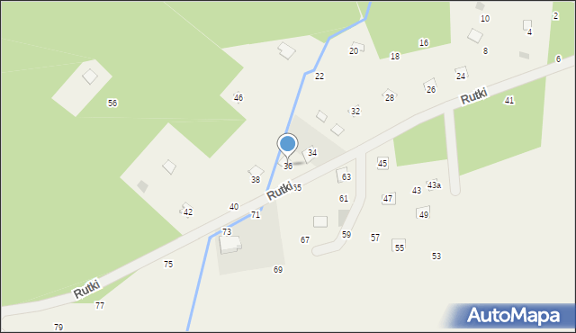 Wola Karczewska, Rutki, 36, mapa Wola Karczewska